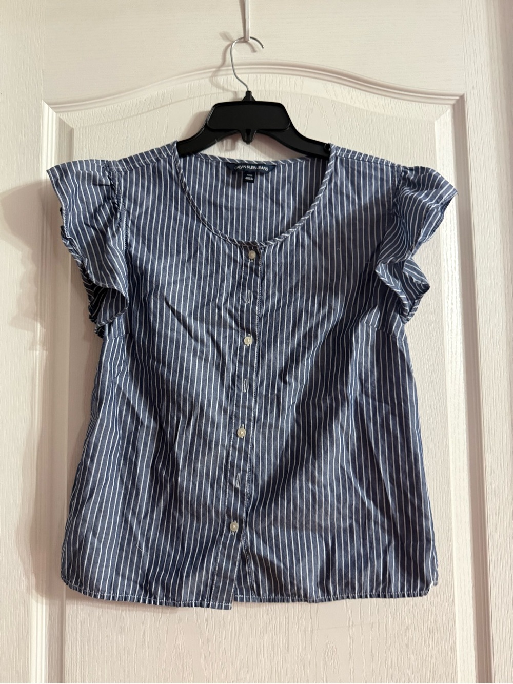 Calvin Klein Women’s 100% Cotton Blouse Sz S. SP-17